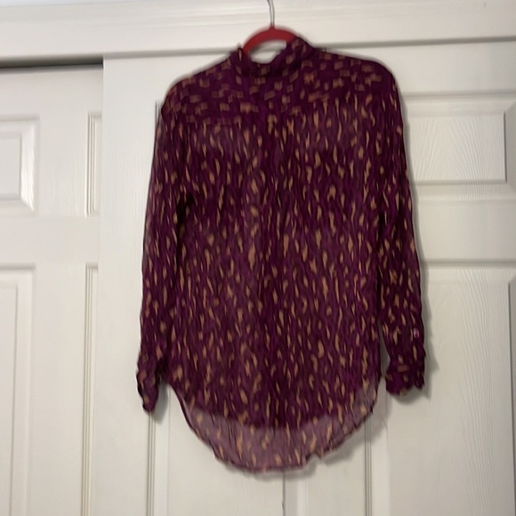 Lynn Silk Chiffon Leopard Top - Picture 4 of 5